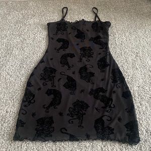 H&M black tiger dress